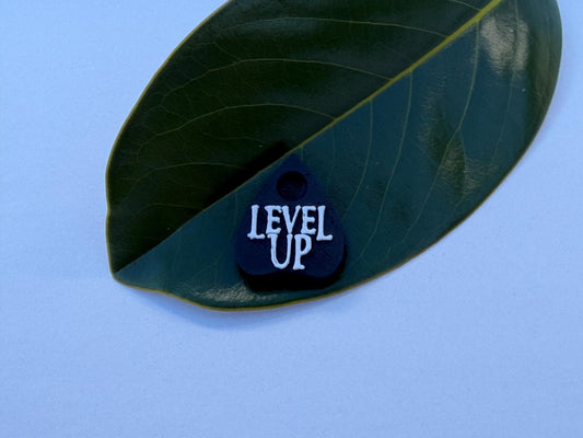 Level Up Inspired Planchette Focal Bead