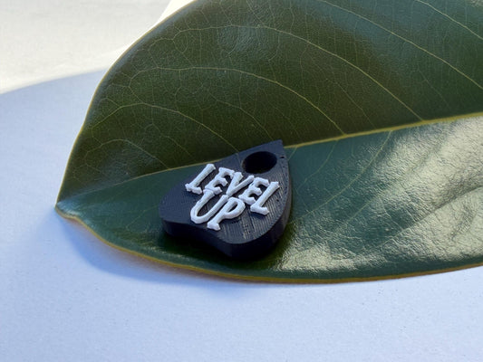 Level Up Inspired Planchette Focal Bead